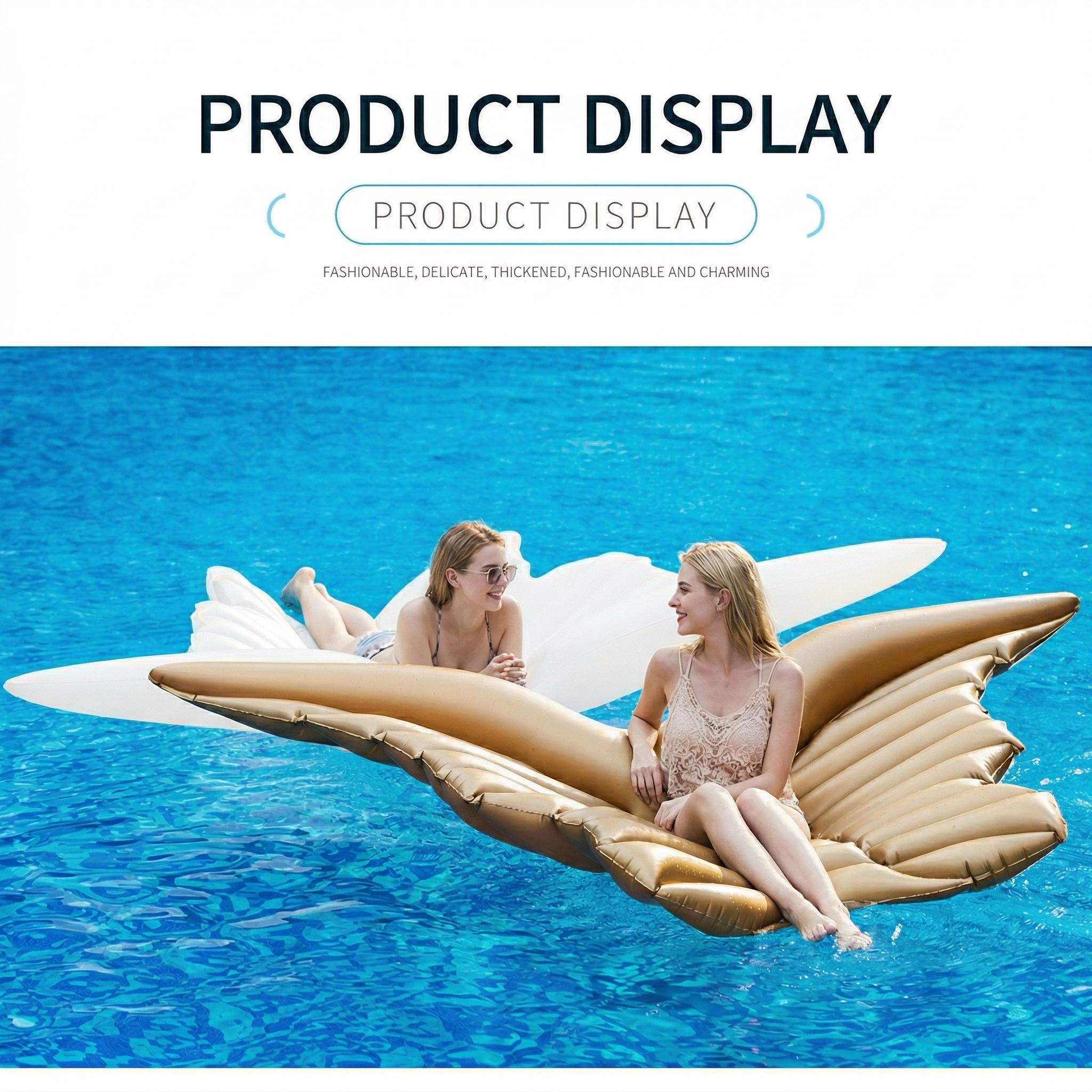 Angel wing inflatable float, beach float, butterfly wing water inflatable swimming ring