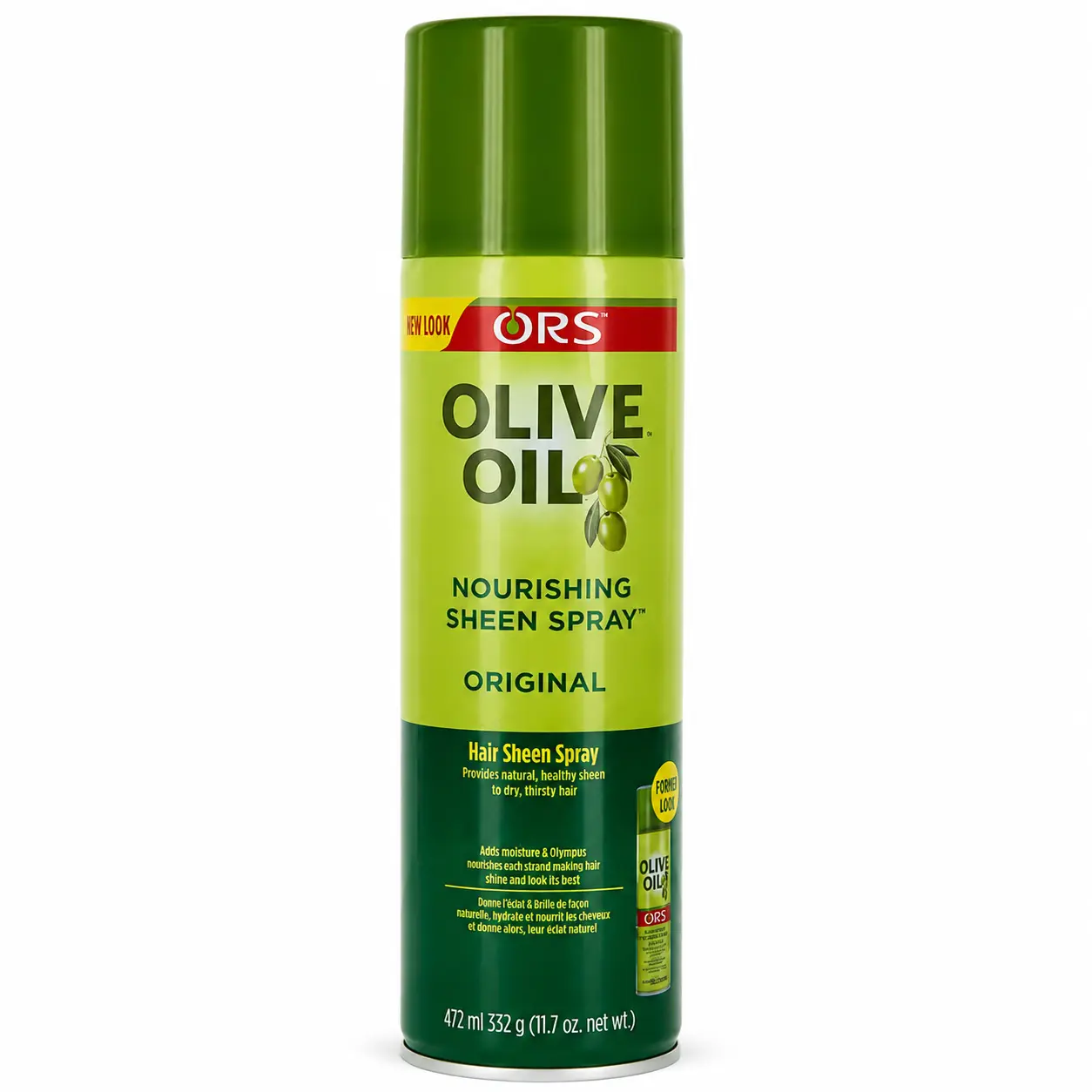 ORS Olive Oil Nourishing Sheen Spray Original 11.7 oz, Hair Shine Spray for Dry Hair, Lightweight Moisture & Gloss