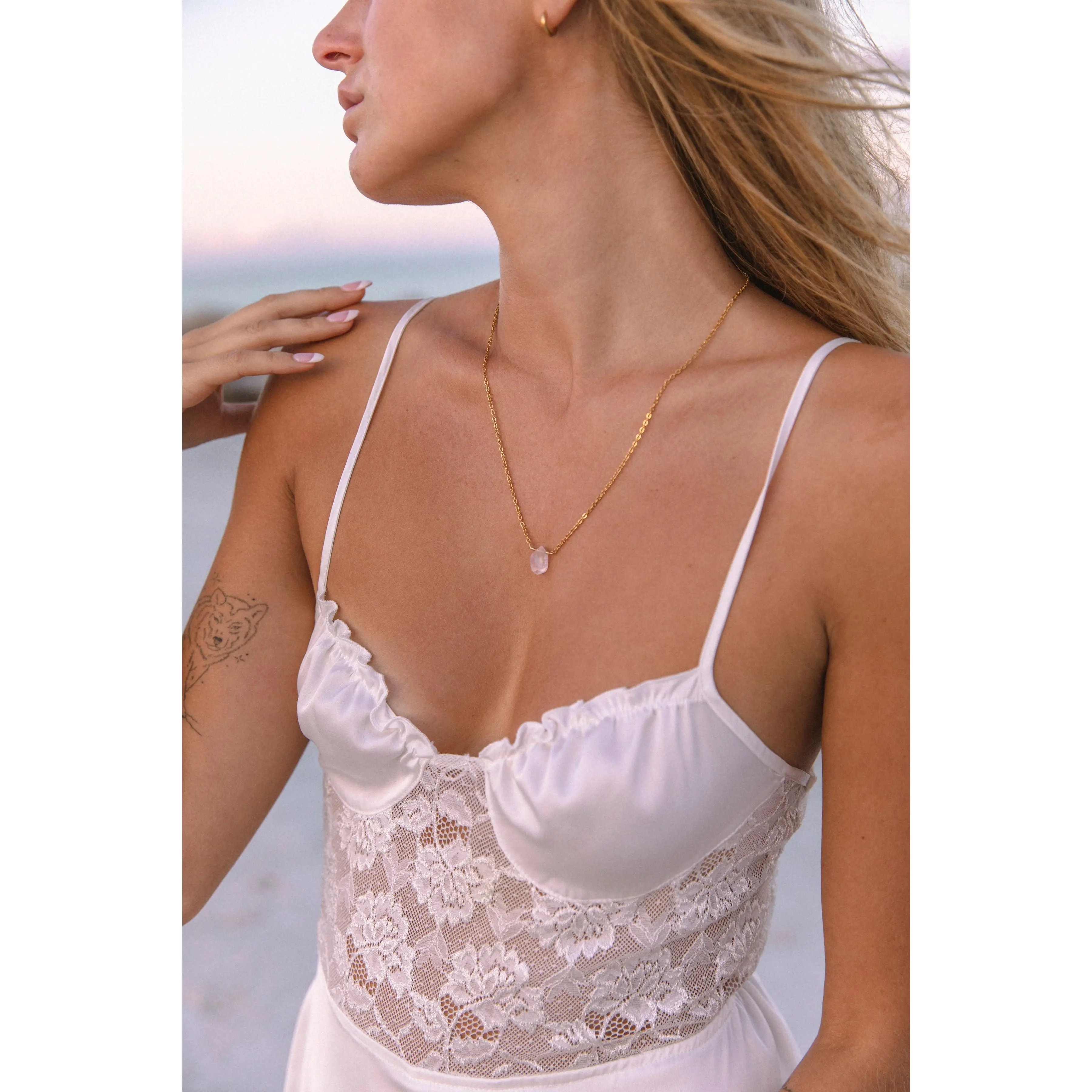 Hathor’s Divinity Necklace (Rose Quartz)