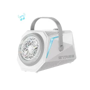 Children's Portable High-Speed bubble machine automatic bubble machine 10 holes high-yield bubbles with lighting