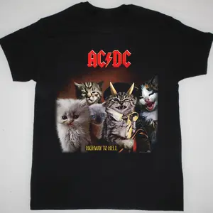 Funny Cat ACDC T-Shirt, Gift for Fan, Size S-5XL