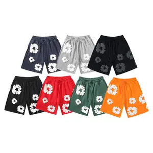 Short-sleeved shorts set, men's and women's large size T-shirt