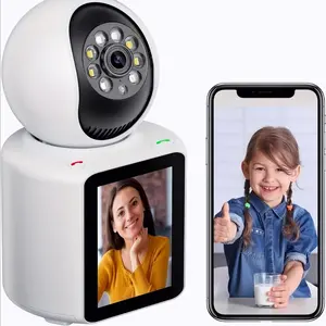 Video Call Security Camera home Indoor Camera with App One-Click Call Two-Way Video Camera, Ease of Installation, Motion Detection, PTZ Camera, Auto Tracking, 2K Night Vision indoor camera Plug-in Smart spotlight siren live view security camera