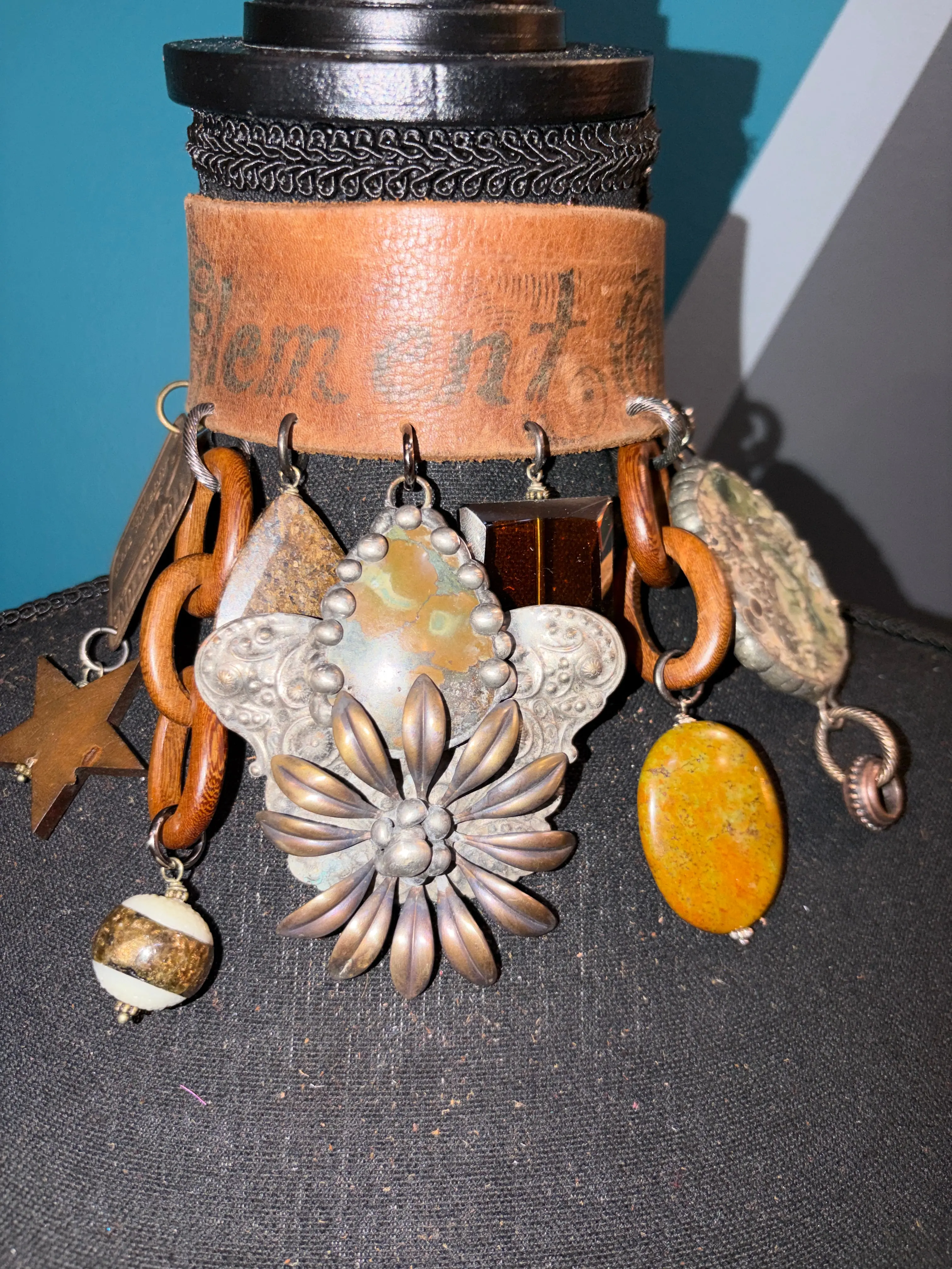 Rare State Handmade Leather Choker