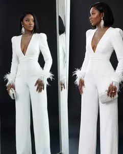 Elegance Feather Jumpsuit