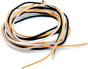 Cloth-covered Waxed -style Pushback Guitar Wire -10  (3.3-white/3.3-black/3.3-yellow) Pushback Wire for Electric Guitar Upgrades Kits