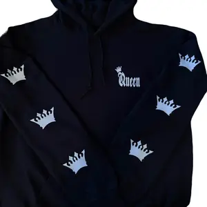 "KING/QUEEN OF THE ASPHALT"- Couples Clothing Sets, Hoodies for Couples, Reflective, Trending Clothing Sets Menswear Pullover
