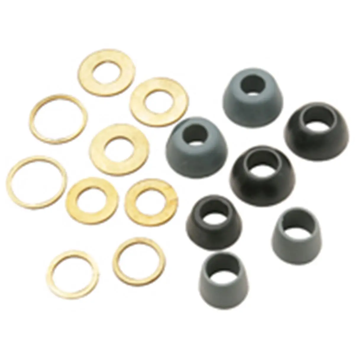 212 MAIN Multi-Size Cone Washer Assorted Set (4 Sizes) - Plumb Pak PP810-30, 0.09 lbs, 17.29x5.84x3.83 in, 2 friction rings for faucet & toilet, boating water sports equipment, Multi-Sizes