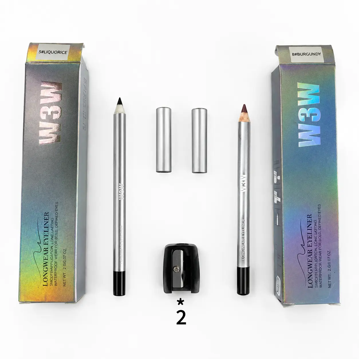 Longwear Gel Eyeliner, Waterproof Smudge-Resistant Precision Eye Liner, Daily Eye Makeup Liner , Comes With Portable Pencil Sharpener