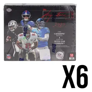 #A1330 6x2025 Topps Signature Class Football Jumbo Hobby Box Break [FULL CASE]