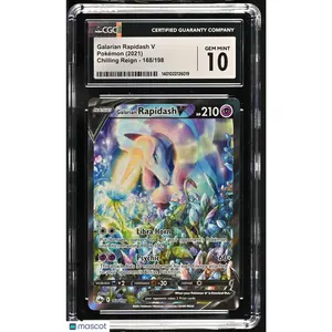 2021 Pokémon Chilling Reign Galarian Rapidash V #168/198 10