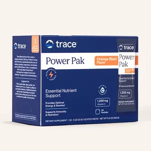 Trace Power Pack Electrolytes Energy 1,200 mg vitamin C Suero Vitaminado - 19 Vitamins and Minerals Supplement for Optimal Support and Hydration - Healthcare