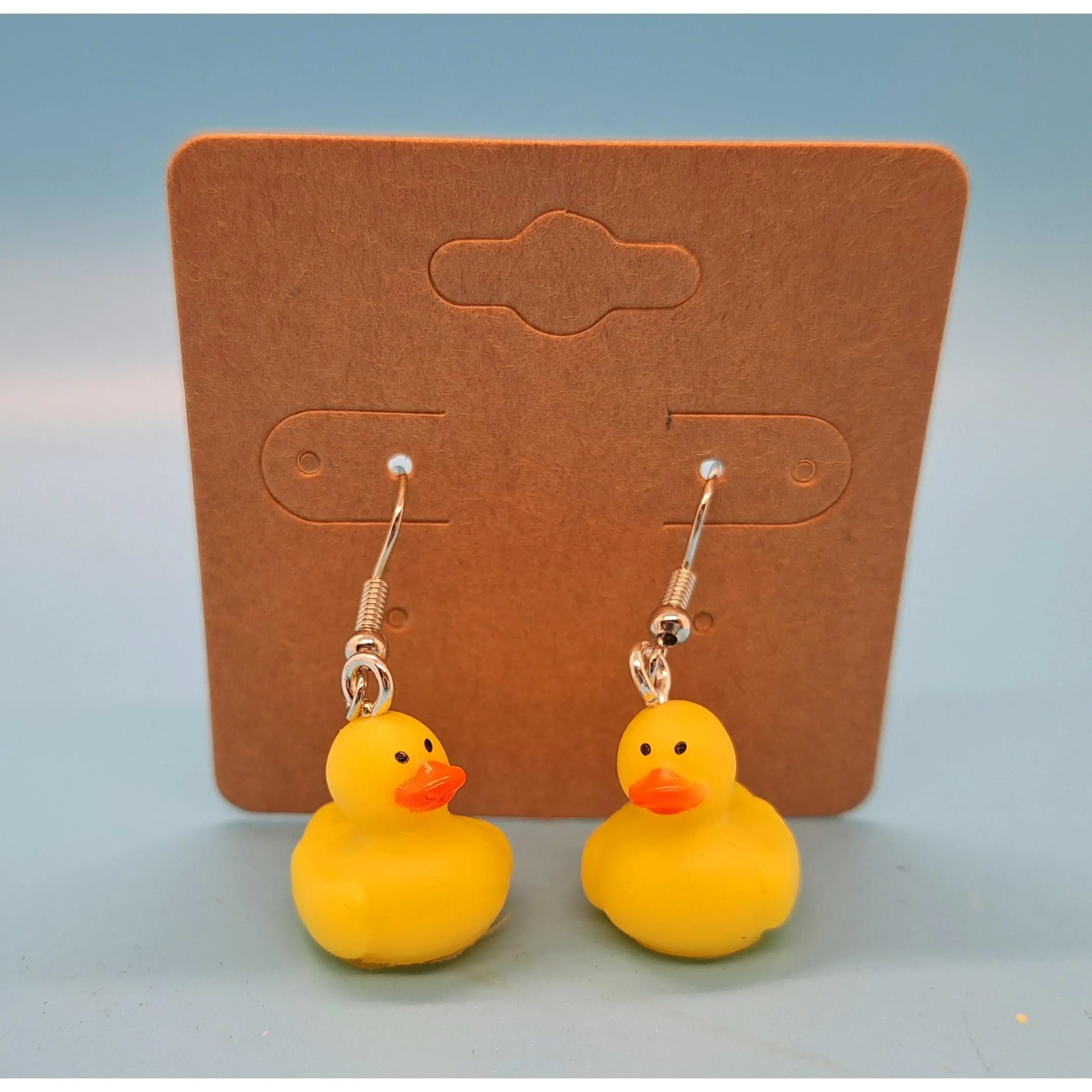 Rubber duck earrings