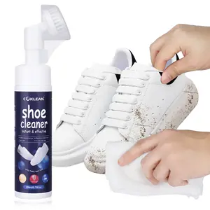 COKLEAN,Shoe Cleaner , shoe brush,For Fabric Cleaner For Leather, Running Suede and Nubuck Sneakers Footwear Comfort Mesh white
