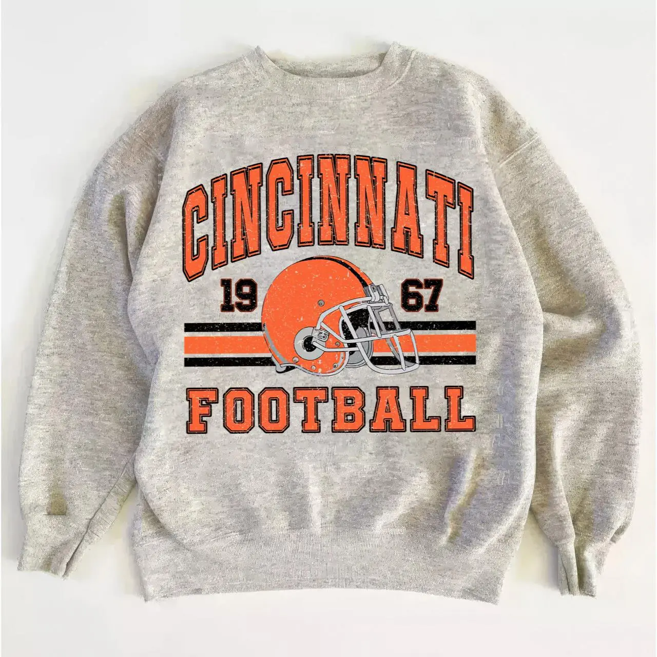 Bengals Vintage Football Sweatshirt, Retro Crewneck for Game Day