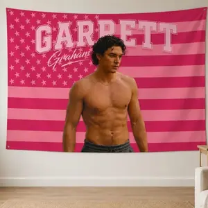 Garrett Graham Logan Di Laurentis Hockey Tapestry Flag, Campus Inspired Wall Decor, Briar Sports Room Banner, Romance Reader Tapestry