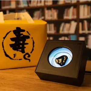 Venom Ferrofluid Music Rhythm Lamp Desktop Acoustic Magnetic Liquid Sound Partner Bedside Table Lamp Decorative Ornaments Gift