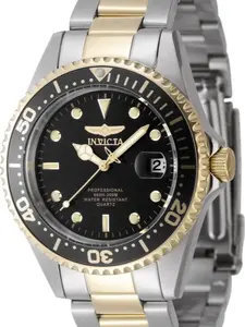 Invicta Men's 37mm Pro Diver Quartz Date Coin Edge Bezel Bracelet Watch