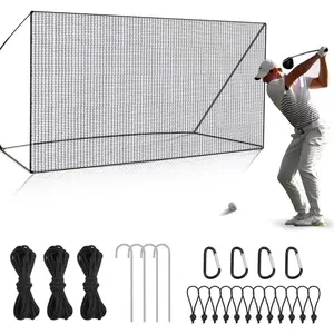 Golf Net for Backyard Driving Outdoor Indoor  Netting 10 x 10 Ft/15Ft/20 Ft/25 Ft/ 15 x 15 Ft/20 Ft Heavy Duty Net for Baseball Soccer Hockey Practice  Screen
