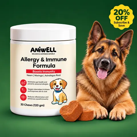 Aniwell Allergy & Immune Formula: Powered by Neem, Moringa, Turmeric