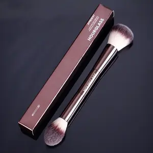 Professional Makeup Brushes Set, Powder Brush, Blush Brush, Foundation Brush, Elegant Metal Handle, Dual-Head Design, Comes with Box, Cosmetic Brush Set