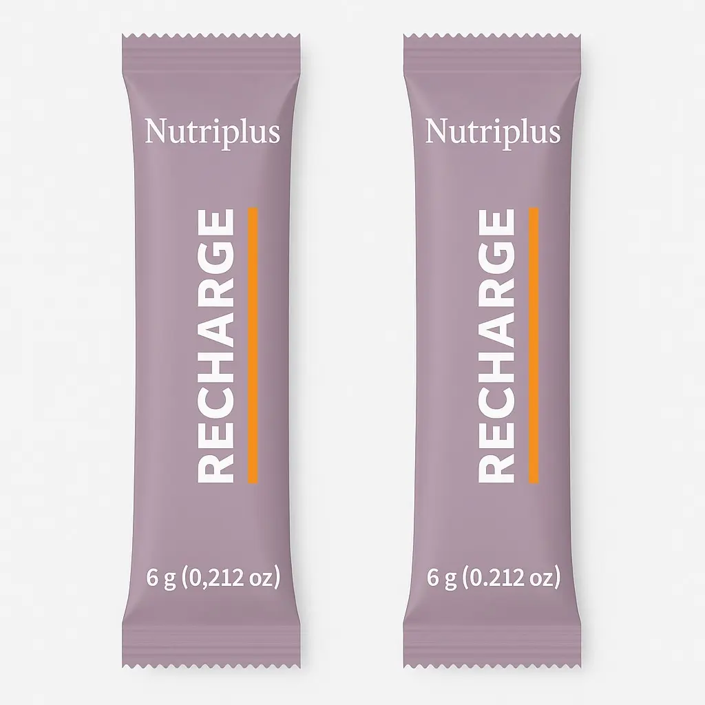 Nutriplus Recharge - Energizing Supplement with Guarana Extract 340.91 mg & Caffeine 75 mg for Daily Performance and Recovery