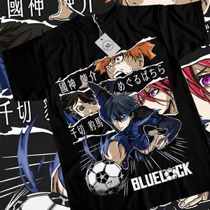 Blue Lock Sport Anime T-shirt & Sweatshirt, Kunigami Rin Itoshi Barou Shouei Meguru Bachira Graphic Tee, Anime Manga Lover Gifts t shirt Casual Cotton