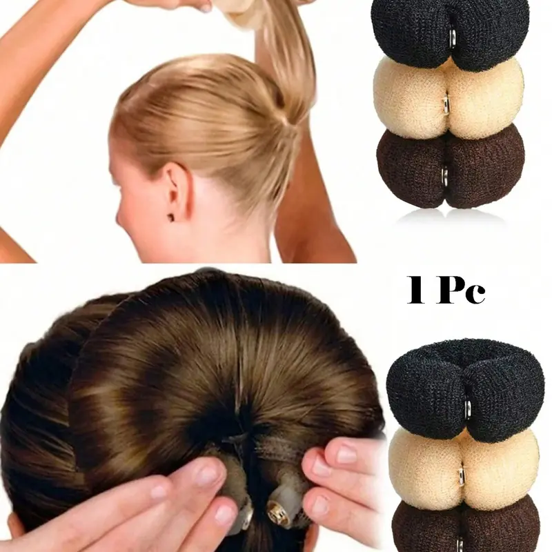 1pc Donut Hair Bun Maker, 17cm DIY Hair Foam Doughnut Shaper Bun Maker, Hairstyle Accessory, DIY Hairstyler, Hair Styling Tool, Styling Hair Tools