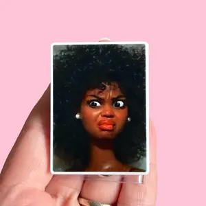 Glitter My Badge Funny face badge reel for nurse and hospital workers. Badge clip Badge pull - Retractable swivel clip with a 360 rotation. Great gift for coworker