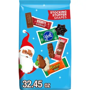 (A)Hershey Assortment Christmas Candy Bulk 32.45 oz – Holiday Chocolates for Kids & Adults