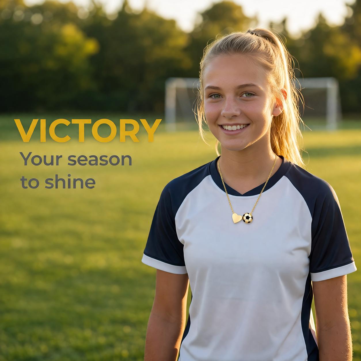 football Necklace football Necklace for Girls Women, Sporty Jewelry Gift for Boyfriend, 16+3 Inch Copper Chain, Initial Letter Necklace, Initials Necklace