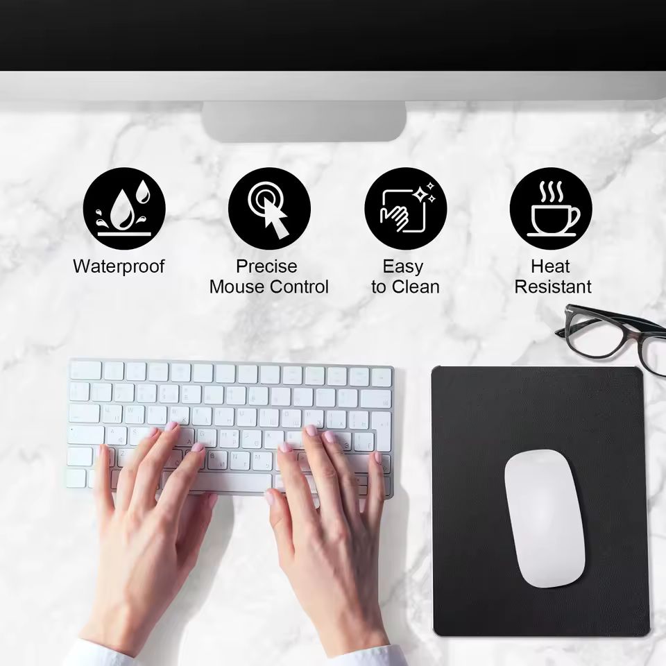 Business Metal Mouse Pad Double-side Aluminium Waterproof Anit-slip Hard Mouse-pad Suitable for Office Macbook Laptop Business Metal Mouse Pad Double-side Aluminium Waterproof Anit-slip Hard Mouse-pad Suitable for Office Macbook Laptop