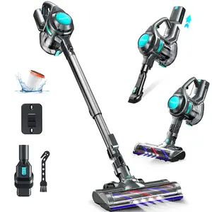 Qikcln Cordless Vacuum VC05 Cleaner with 30Mins Runtime, 1.3L Large Capacity for Hardwood Floor Carpet Home Cleaning