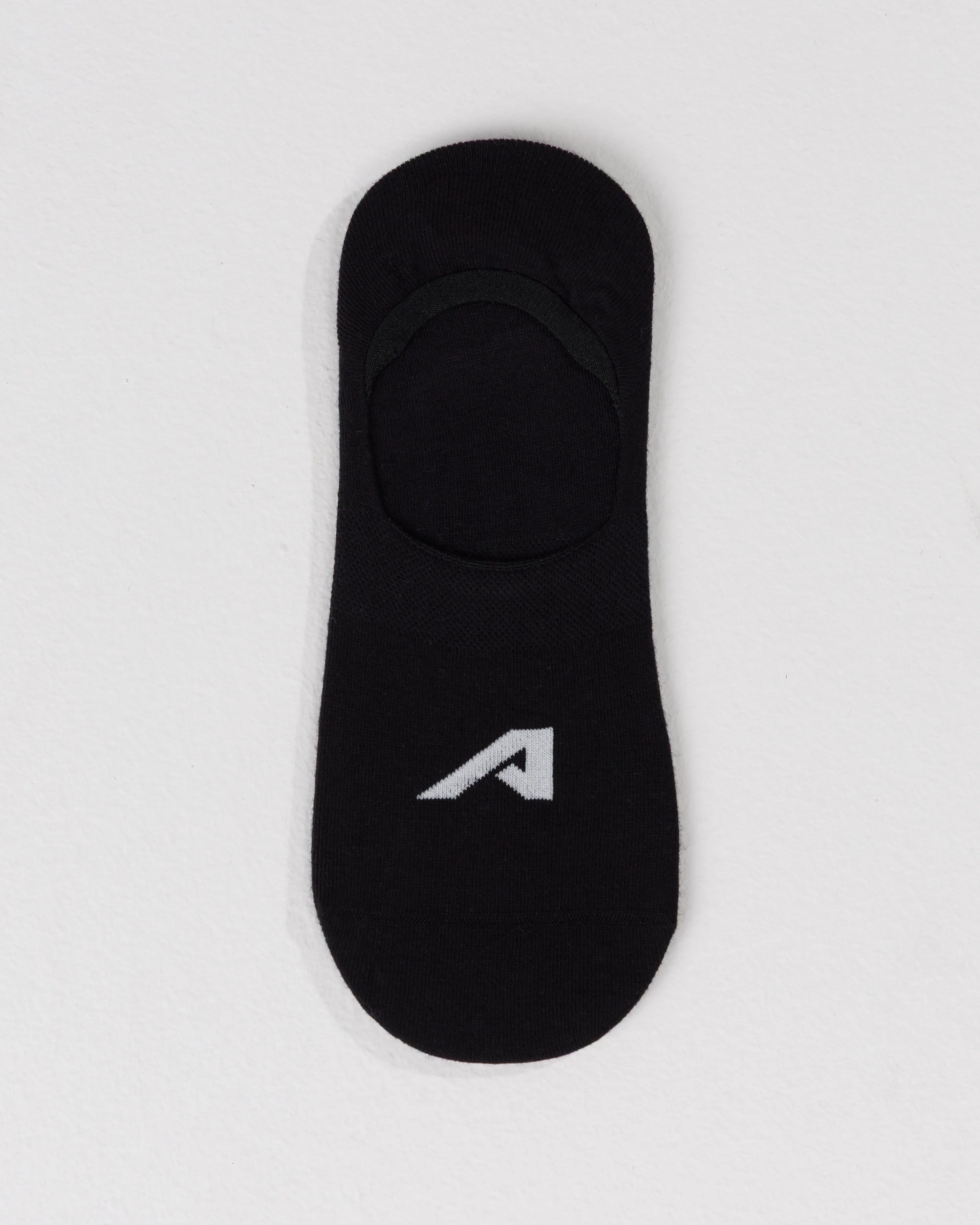 No Show "A" Sock 3pk - Black