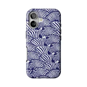 Blunt Pink Zebra iPhone Case – Luxury Safari Animal Print Protective Cover for iPhone 17 16 15 14 13 12 11 Pro Max