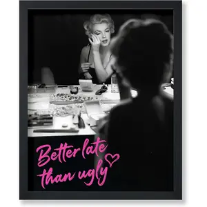 Poster Master Marilyn Print - Poster - Makeover Art - Gift for Men and Women - Trendy Fashion Art - Chic Decor for Bathroom or Girls' Room - Wall Art