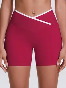 Criss Cross Sports Shorts for Women, Breathable Comfortable Skinny Skinny Biker Shorts for Yoga Workout Running, Ladies Sportswear for Summer, Activewear, Tight Sports, Athletic Wear Shorts