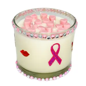 My Sweet Love 29 oz Candle Breast Cancer Awareness - Decorative Candle for Home