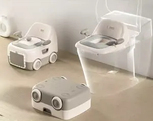 3 in 1 Toddler Potty Training Seat, 70kg High Load-Bearing Kids Potty Chair with Soft Night Light, Easy Clean with Disposable Bags, Safe for Boys & Girls