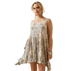 Ariat Women's Cheetah Sweet Spring Western Swing Dress 10044997