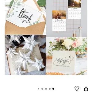 White Card Stock for Wedding Invitations and Decorations - Perfect for Thank You Cards and Reserved Signs