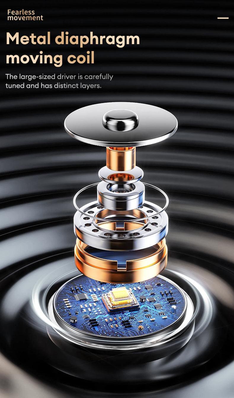 PAXA T26 Pro Wireless Earbuds,OWS Wireless Bluetooth Earbuds Luxurious Sound for Music & Phone Calls, Sport Headsets With Call Noise Canceling Mic