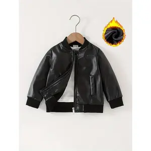 New[Long-Sleeve Jackets] Windproof And Long-Sleeve Jackets for Children Under 3 Years Old |       Fashionable And Cool, Regular Fit, Made of Solid Color in Polyester Material, Suitable for Autumn And Winter(Gift)11