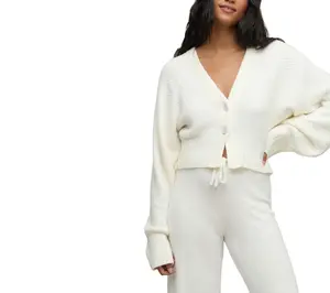 Barefoot Dreams CozyChic Lite Cotton Ribbed Button Front Cardi