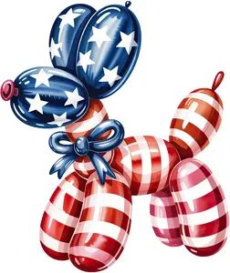 DTF Transfer – IZ Patriotic Balloon Dog Multi Sizes