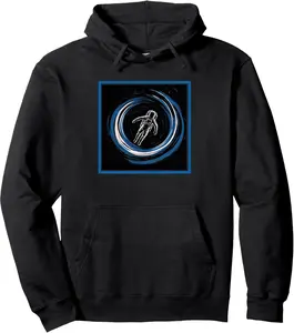 Astronaut in Black Hole In Outer Space Men Womens Pullover Hoodie