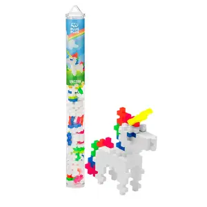 Plus-Plus Unicorn Tube - 70 Piece STEM Toy for Creative Play, Fine Motor Skill Development, and Patience Building