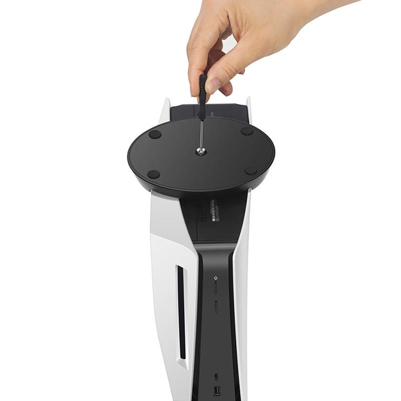 Vertical Stand for Playstation 5 PS5 Console 2 in 1 Game Console Upright Holder Base Replacement CDROM Digital Bracket for Christmas New Year Home Use