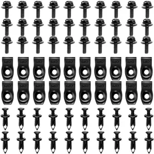 Nilight 70 Pcs Retainer Fastener Rivet Clips For Infiniti G35 G37 FX35 FX45 EX35 Nissan 370Z 350Z