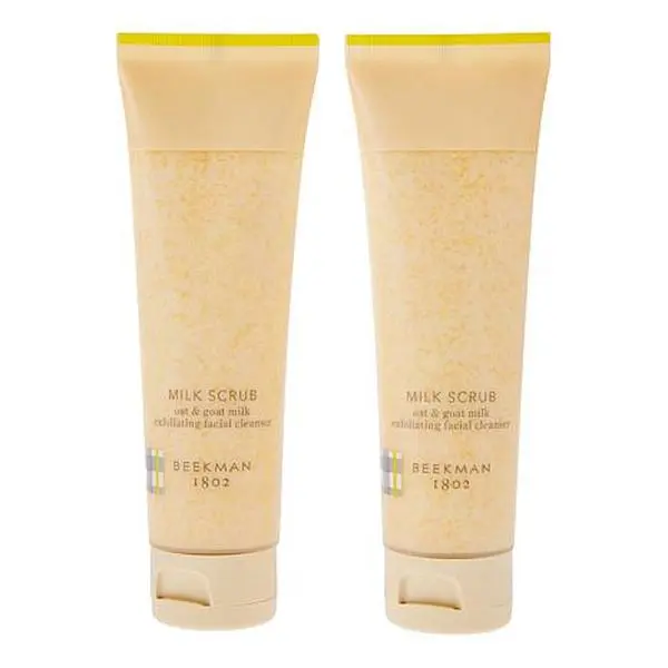Beekman 1802 Goat Milk Scrub Oat & Goat Exfoliating Cleanser 2-pack